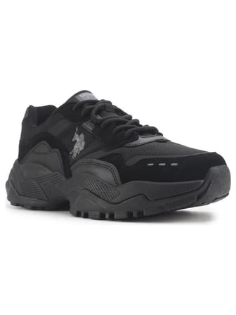 U.S.POLO ASSN YOTA 4PR SİYAH GRİ COMFORT CASUAL ANATOMİK SPOR AYAKKABISI