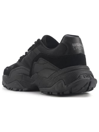 U.S.POLO ASSN YOTA 4PR SİYAH GRİ COMFORT CASUAL ANATOMİK SPOR AYAKKABISI