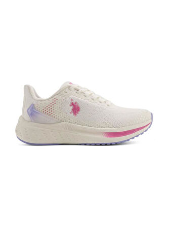 U.S.POLO ASSN.BLAKE 4PR KIRIK BEYAZ LİLA COMFORT CASUAL ANATOMİK SPOR AYAKKABI