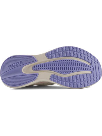 U.S.POLO ASSN.BLAKE 4PR KIRIK BEYAZ LİLA COMFORT CASUAL ANATOMİK SPOR AYAKKABI