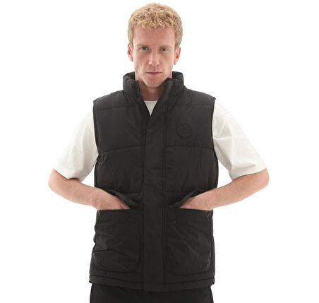 101742846-R Lumberjack 4W Ml Arnold Vest 4Ct646 4Pr Erkek Yelek Siyah