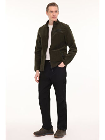 LUMBERJACK CHAD 7SN163 4PR HAKİ CASUAL FERMUARLI POLAR 