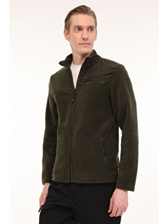 LUMBERJACK CHAD 7SN163 4PR HAKİ CASUAL FERMUARLI POLAR 