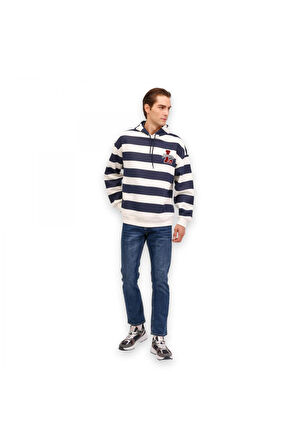 Lumberjack 4W Ml Fran 17Id117 4Pr Sweat Lacivert Erkek Sweatshirt