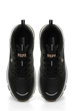 U.S.POLO ASSN.SORLEY 4PR SİYAH COMFORT CASUAL ANATOMİK SPOR AYAKKABISI