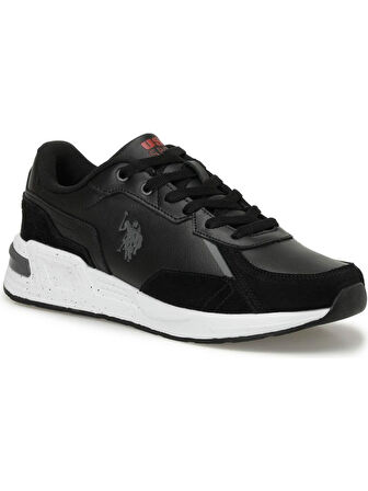 U.S.POLO ASSN PETER SU 4PR SİYAH COMFORT CASUAL ANATOMİK SPOR AYAKKABISI