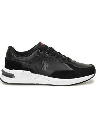 U.S.POLO ASSN PETER SU 4PR SİYAH COMFORT CASUAL ANATOMİK SPOR AYAKKABISI