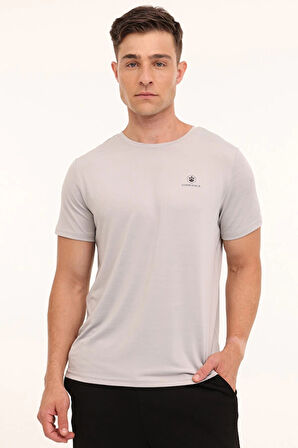 101876643 MB CT1328 MLN TSH 4PR Gri Erkek Kısa Kol T-Shirt