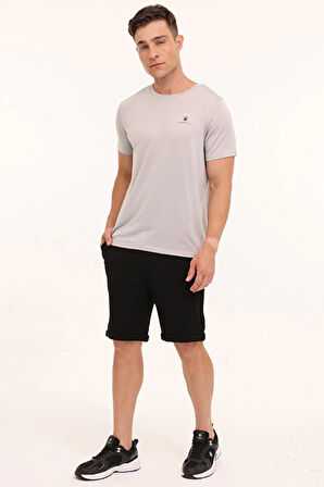 101876643 MB CT1328 MLN TSH 4PR Gri Erkek Kısa Kol T-Shirt