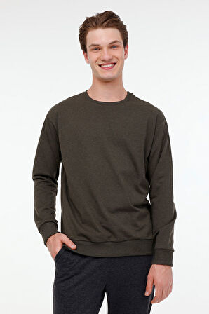 MR RJN90 C SW 4PR Haki Erkek Sweatshirt