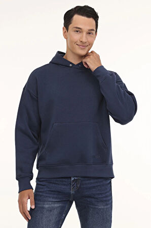 101899129 Lumberjack MB ROS 17HS109 4PR Mavi Erkek Sweatshirt