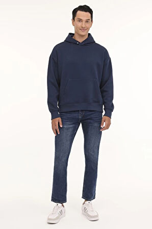 101899129 Lumberjack MB ROS 17HS109 4PR Mavi Erkek Sweatshirt