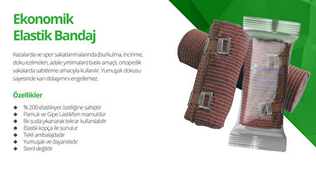 Medikalcim  Ekonomik Elastik Bandaj 15cm x 3,5m  1 Adet