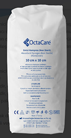 Medikalcim  Emici Kompres 4 Kat Non Steril 10cm x 10cm 200 Adet