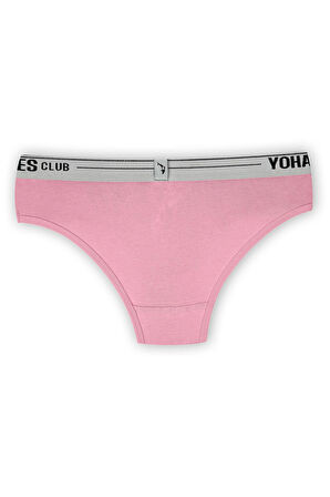 Yohannes Club, Kız Çocuk, Pamuklu Slip Külot, 3'lü Paket, Karışık Renkli