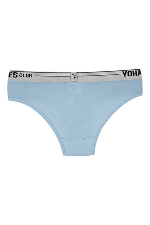 Yohannes Club, Kız Çocuk, Pamuklu Slip Külot, 4'lü Paket, Karışık Renkli