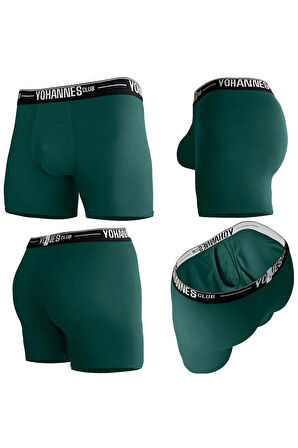 Yohannes Club, Erkek Özel Bölmeli Pamuklu Boxer, Renk Seçenekli, Tekli Paket