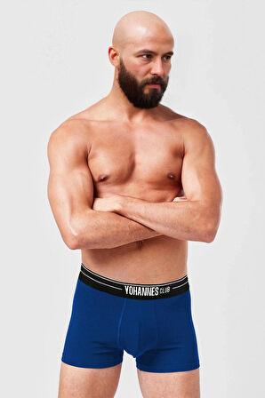 Yohannes Club, Erkek Özel Bölmeli Pamuklu Boxer, Renk Seçenekli, Tekli Paket