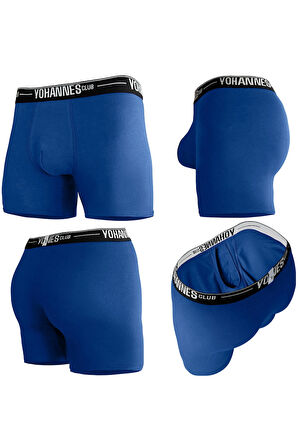Yohannes Club, Erkek Özel Bölmeli Pamuklu Boxer, Renk Seçenekli, Tekli Paket