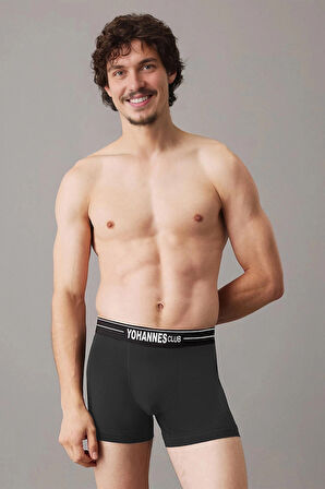 Yohannes Club, Erkek Özel Bölmeli Pamuklu Boxer, Renk Seçenekli, Tekli Paket
