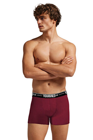 Yohannes Club, Erkek Özel Keseli Pamuklu Boxer, Renk Seçenekli, Tekli Paket