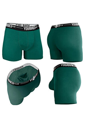 Yohannes Club, Erkek Özel Keseli Pamuklu Boxer, Renk Seçenekli, Tekli Paket