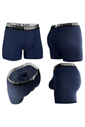 Yohannes Club, Erkek Özel Keseli Pamuklu Boxer, Renk Seçenekli, Tekli Paket
