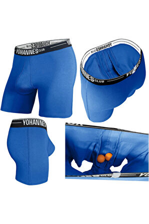 Yohannes Club, Erkek Özel Seperatörlü Pamuklu Boxer, Renk Seçenekli, Tekli Paket