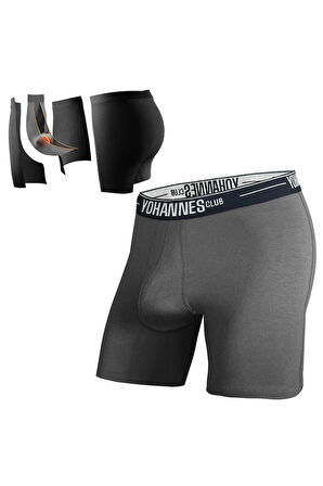 Yohannes Club, Erkek Özel Seperatörlü Pamuklu Boxer, Renk Seçenekli, Tekli Paket