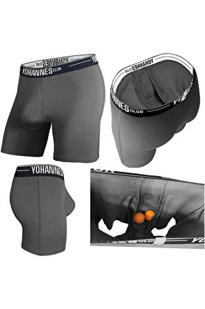 Yohannes Club, Erkek Özel Seperatörlü Pamuklu Boxer, Renk Seçenekli, Tekli Paket