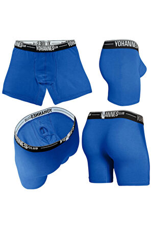 Yohannes Club, Erkek Özel Anatomik Pamuklu Boxer, Renk Seçenekli, Tekli Paket