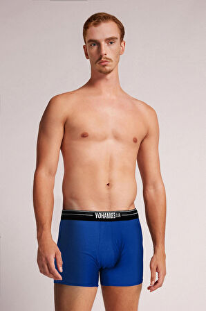 Yohannes Club, Erkek Özel Anatomik Pamuklu Boxer, Renk Seçenekli, Tekli Paket