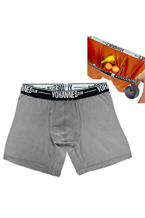 Yohannes Club, Erkek Özel Anatomik Pamuklu Boxer, Renk Seçenekli, Tekli Paket
