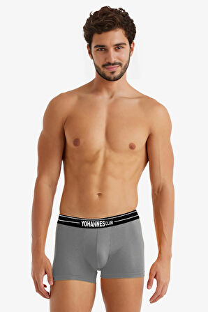 Yohannes Club, Erkek Özel Anatomik Pamuklu Boxer, Renk Seçenekli, Tekli Paket