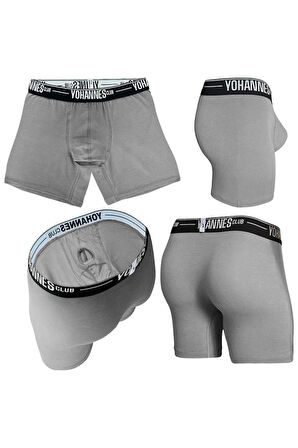 Yohannes Club, Erkek Özel Anatomik Pamuklu Boxer, Renk Seçenekli, Tekli Paket