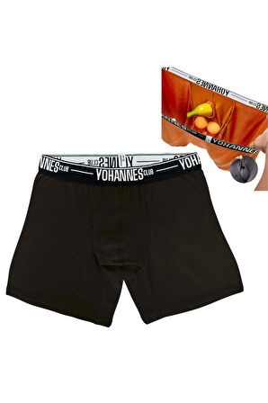 Yohannes Club, Erkek Özel Anatomik Pamuklu Boxer, Renk Seçenekli, Tekli Paket