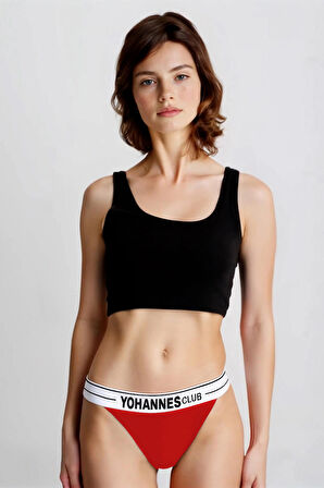 Yohannes Club, Kadın Lastik Bantlı Brazilian Külot, 4'lü Paket