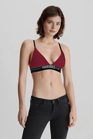 Yohannes Club, Kadın Pamuklu Üçgen Sütyen, Renk Seçenekli, Tekli Paket