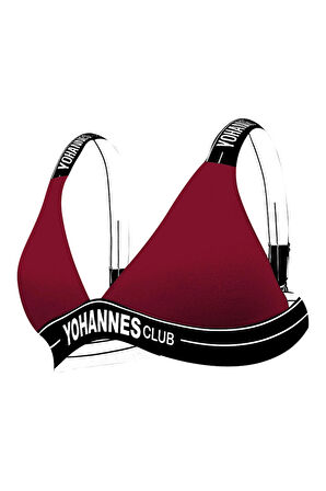 Yohannes Club, Kadın Lastik Askılı Sütyen, Renk Seçenekli, Tekli Paket