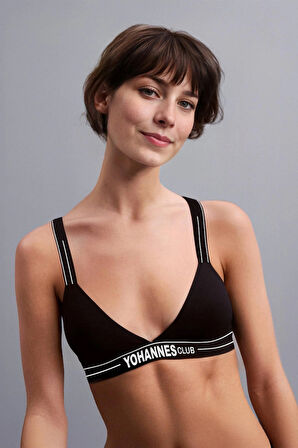 Yohannes Club, Kadın Lastik Askılı Sütyen, Renk Seçenekli, Tekli Paket