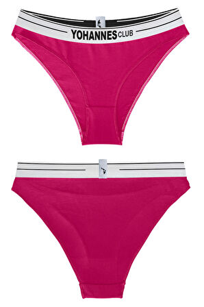 Yohannes Club, Kadın Pamuklu İç Çamaşırı Takımı, Renk Seçenekli, (Bralet-Kemerli Bikini Slip)