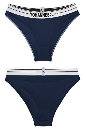 Yohannes Club, Kadın Pamuklu İç Çamaşırı Takımı, Renk Seçenekli, (Bralet-Kemerli Bikini Slip)