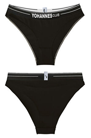 Yohannes Club, Kadın Pamuklu İç Çamaşırı Takımı, Renk Seçenekli, (Bralet-Kemerli Bikini Slip)