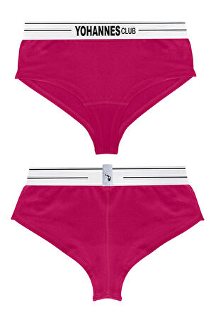 Yohannes Club, Kadın Pamuklu İç Çamaşırı Takımı, Renk Seçenekli, (Bralet-Kemerli Hipster Külot)