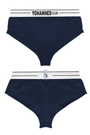 Yohannes Club, Kadın Pamuklu İç Çamaşırı Takımı, Renk Seçenekli, (Bralet-Kemerli Hipster Külot)