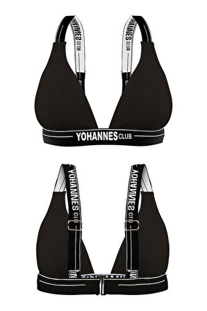 Yohannes Club, Kadın Pamuklu İç Çamaşırı Takımı, Renk Seçenekli, (Kemer Askılı Üçgen Sütyen-Kemerli Tanga Külot)