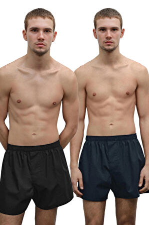 Yohannes Club Boxer Erkek, 5'li "Essentian Classics Koleksiyonu" % 100 Pamuklu Poplin Kumaş, Koyu Renkler, 5 Adet