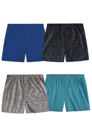 Yohannes Club Boxer Erkek, 5'li "Vivid Tones Koleksiyonu" % 100 Pamuklu Poplin Kumaş, Canlı Renkler, 5 Adet