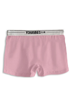 Yohannes Club, Kız Çocuk, Pamuklu Boxer&Atlet, Alt-Üst,  4 Çift Takım, Karışık Renkli