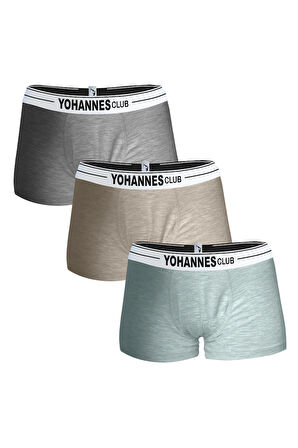 Yohannes Club, Erkek Çocuk, Pamuklu Boxer&Atlet, Alt-Üst,  3 Çift Takım, Çok Renkli